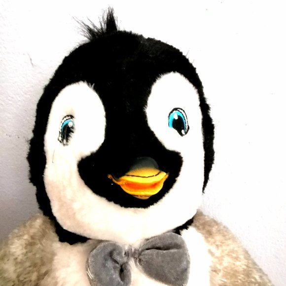 Build-A-Bear Happy Feet Two Mumble Penguin Stuffed Plush Light Up Tie  2011 - Picture 1 of 6